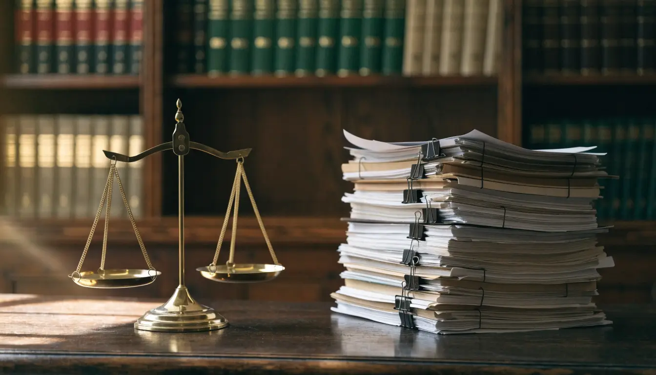 A scale weighing dice against documents, the odds of winning an Oceanside personal injury case